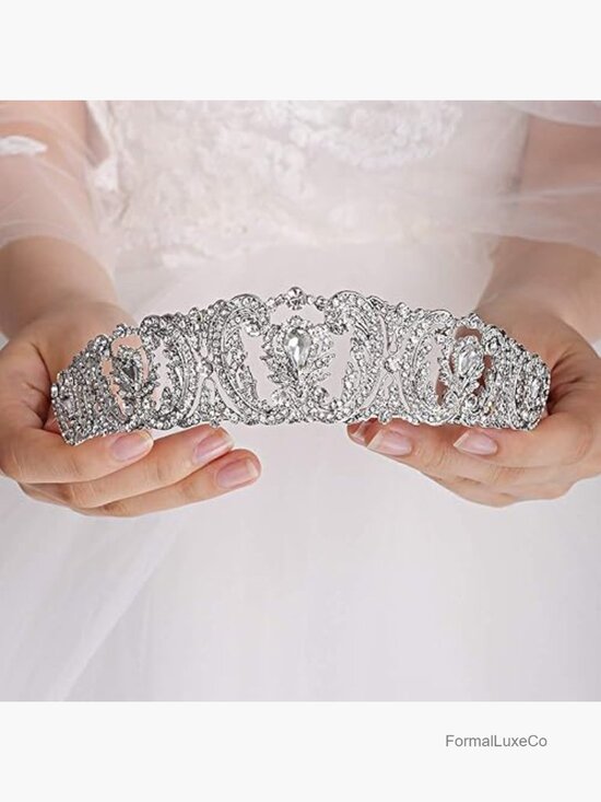 Bridal Wedding Crown Tiara Headband Hair Jewelry Rhinestone Crystal main image 4